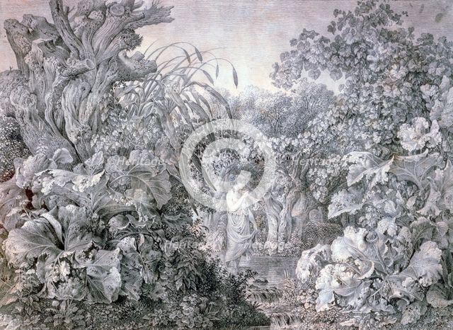 'A Girl in the Wood of Weidenau', c1777-1835. Artist: Carl Wilhelm Kolbe the elder