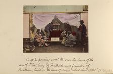 A girl pouring sweet tea..., about 1873-1883. Creator: Shinichi Suzuki I