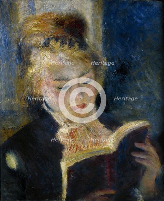 A girl reading (La liseuse). Artist: Renoir, Pierre Auguste (1841-1919)