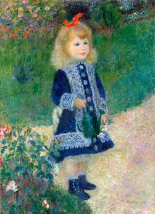 A Girl with a Watering Can, 1876. Artist: Renoir, Pierre Auguste (1841-1919)