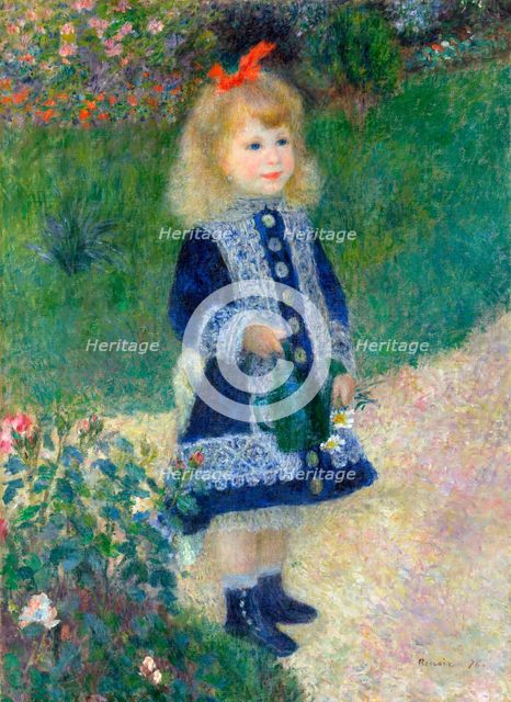 A Girl with a Watering Can, 1876. Artist: Renoir, Pierre Auguste (1841-1919)