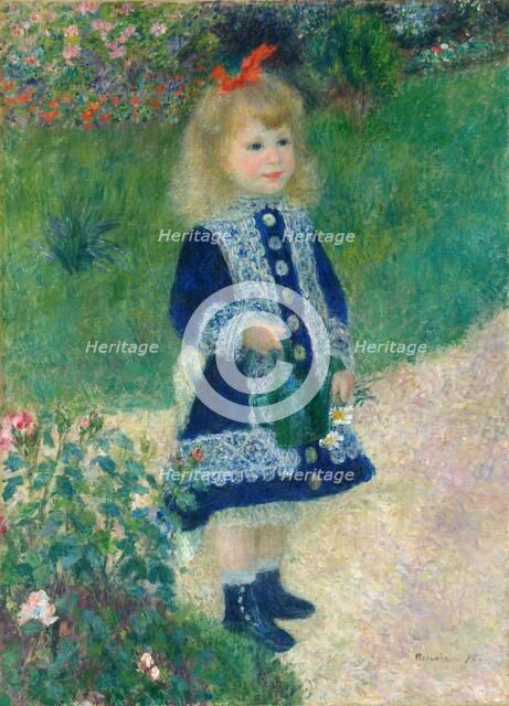 A Girl with a Watering Can, 1876. Creator: Pierre-Auguste Renoir.