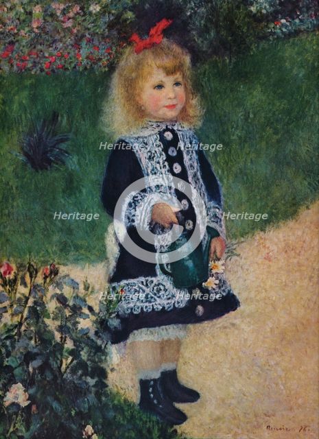 'A Girl with a Watering Gun', 1876. Artist: Pierre-Auguste Renoir.