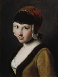 A Girl with a Black Mask mid 18th century. Artist: Pietro Rotari