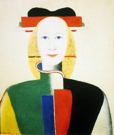 A Girl with a Comb 1932-1933. Artist: Kazimir Malevich