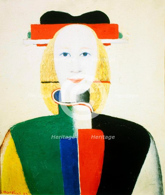 'A Girl with a Comb', 1932-1933. Artist: Kazimir Malevich