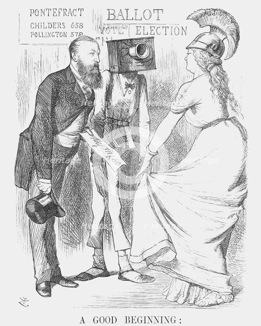 "A Good Beginning..", 1872. Creator: Joseph Swain.