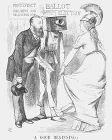 "A Good Beginning..", 1872. Creator: Joseph Swain