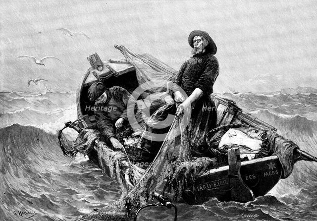A Good Catch - G. Haquette, 1895. Creator: H. Baude.