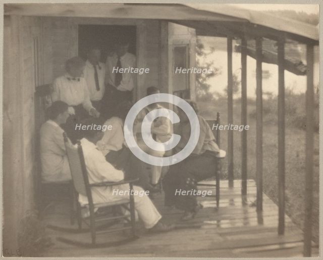 A Good Story, 1913. Creator: Gertrude L Brown.
