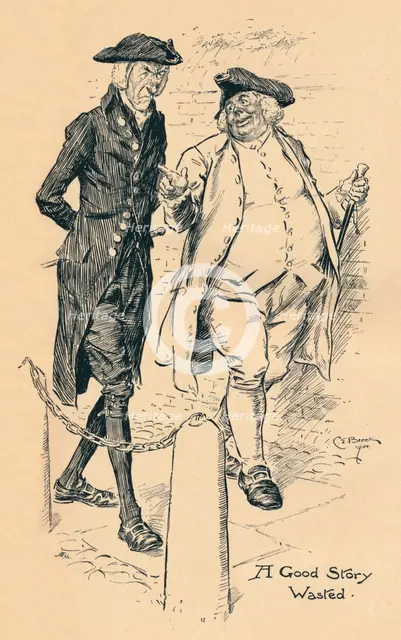 'A Good Story Wasted', c1900. Artist: Charles Edmund Brock.