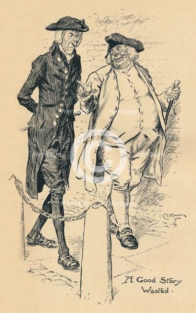 'A Good Story Wasted', c1900. Artist: Charles Edmund Brock.