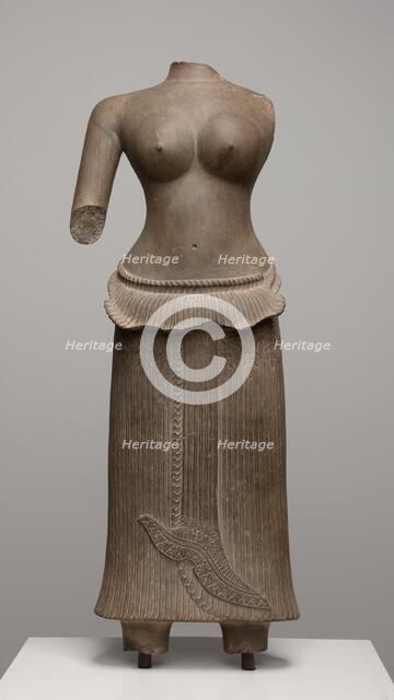 A Goddess, Angkor period, 12th century. Creator: Unknown.