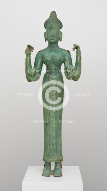 A Goddess, possibly Uma, Champa period, 9th/10th century. Creator: Unknown.