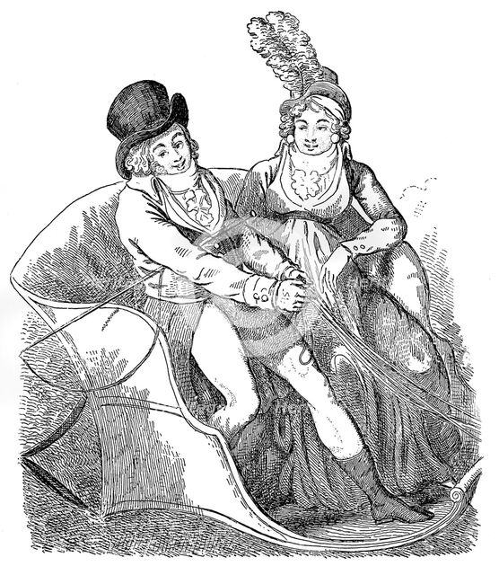 'A Goldfinch and his Mistress', 1796.Artist: Isaac Cruikshank