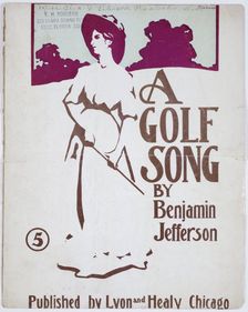 "A Golf Song", sheet music cover, American, c1920s. Creator: Unknown