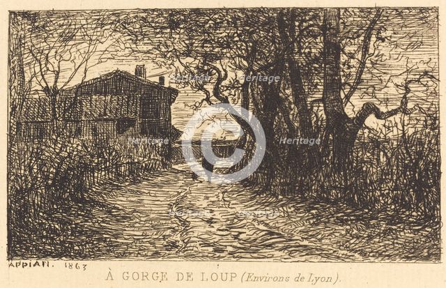 A Gorge de Loup, 1863. Creator: Adolphe Appian.