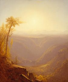 A Gorge in the Mountains (Kauterskill Clove), 1862. Creator: Sanford Robinson Gifford