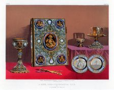 A Gospel Cover and Ecclesiastical Plate 19th century. Artist: John Burley Waring