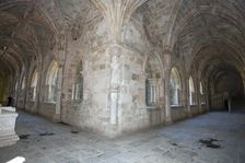 A Gothic cloister with statues of the evangelists, the Cathedral of Evora, Portugal, 2009. Artist: Samuel Magal