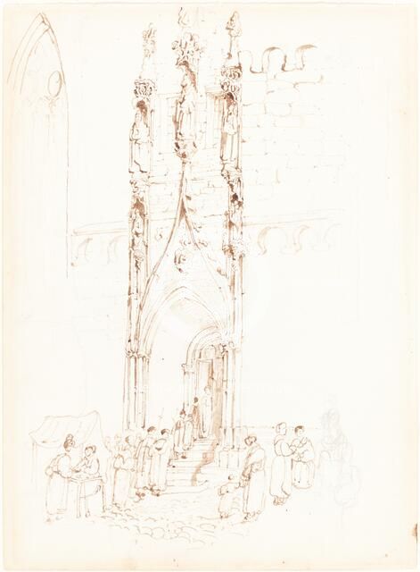 A Gothic Arch. Creator: John Skinner Prout.