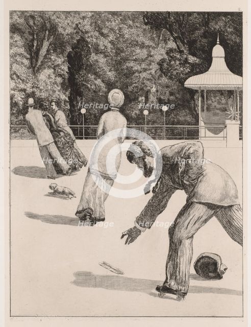 A Glove: The Action, 1880. Creator: Max Klinger (German, 1857-1920).