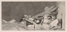 A Glove: Anxieties, 1880. Creator: Max Klinger (German, 1857-1920)