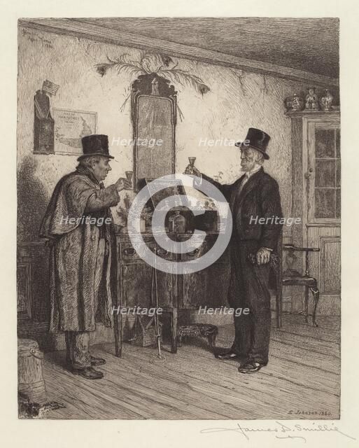 A Glass with the Squire, 1886. Creator: James David Smillie.