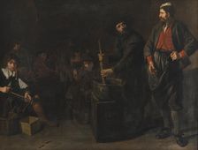 A Glass and Coral Factory, 1629-1670. Creator: Jacob van Loo