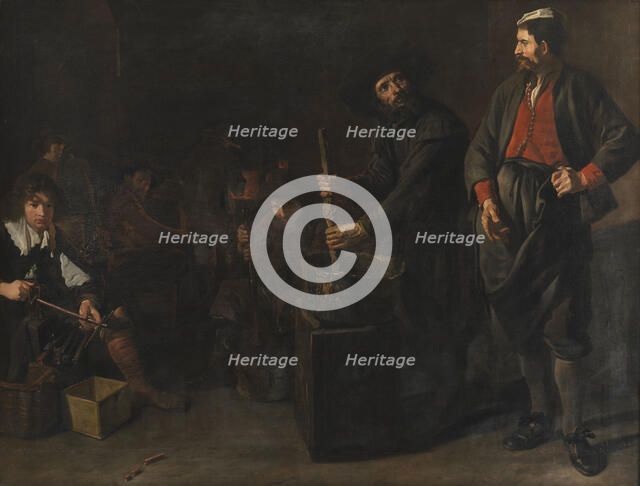 A Glass and Coral Factory, Mid of 17th century. Creator: Van Loo, Jacob (1614-1670).