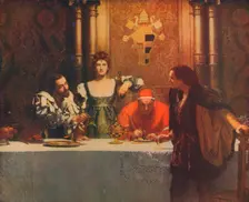 A Glass of Wine with Caesar Borgia 1893, (1914). Artist: John Maler Collier