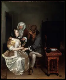 A Glass of Lemonade 1660s. Artist: Gerard Terborch II