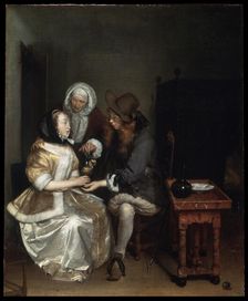 A Glass of Lemonade 1660s. Artist: Gerard Terborch II