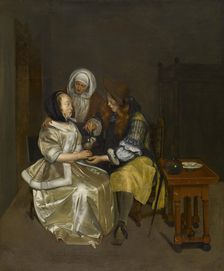 A Glass of Lemonade, c1664. Creator: Gerard Terborch II