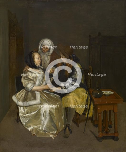 A Glass of Lemonade, c1664. Creator: Gerard Terborch II.