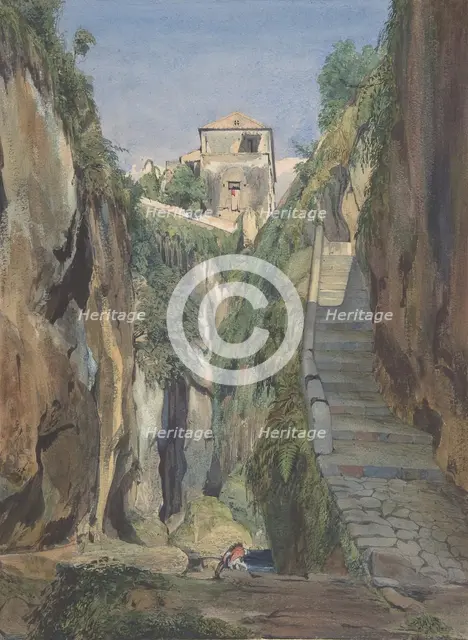 A Glen in Sorrento, mid-19th century. Creator: Thomas Hartley Cromek.