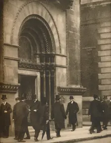 A Glimpse of Lothbury at Noon on a Business Day c1935. Creator: Walter Benington