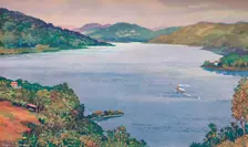 A glimpse of the great artificial lake at Riberao das Lages 1914