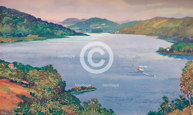 'A glimpse of the great artificial lake at Riberao das Lages', 1914. Artist: Unknown.