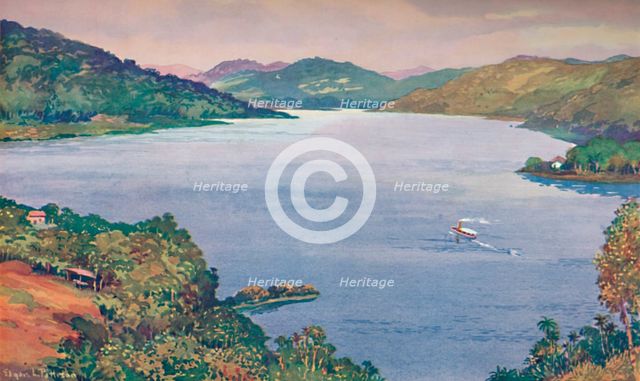 'A glimpse of the great artificial lake at Riberao das Lages', 1914. Artist: Unknown.