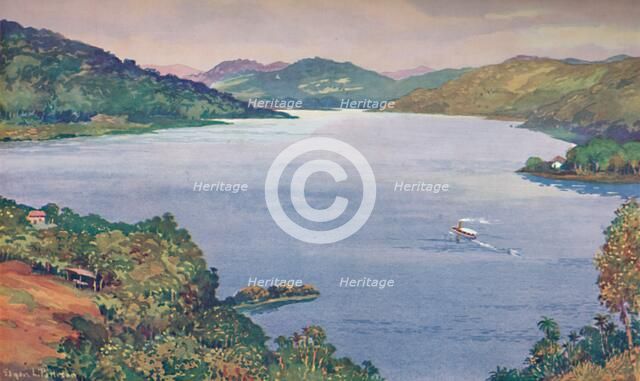 'A glimpse of the great artificial lake at Riberao das Lages', 1914. Artist: Unknown.