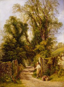 A Glimpse of Wharfdale, Yorkshire, 1835-1886. Creator: Frederick Henry Henshaw