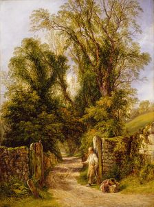 A Glimpse of Wharfdale, Yorkshire, 1835-1886. Creator: Frederick Henry Henshaw