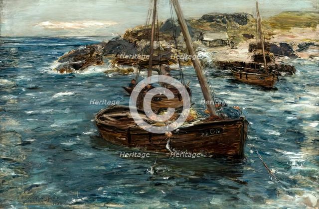 A Ground Swell, Carradale, 1883-1886. Creator: William McTaggart.