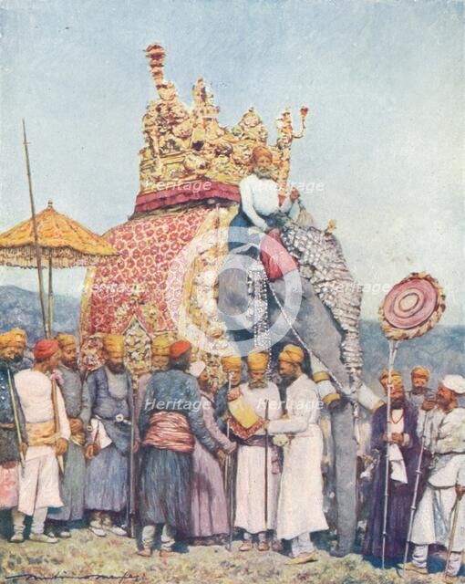 'A Group at The Durbar', 1903. Artist: Mortimer Luddington Menpes.