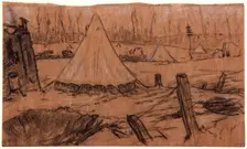 A Group of Tents, c1914. Creator: Christopher Williams