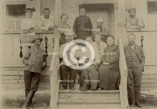 A group of teachers (Yenisei Society) in a sanatorium on Lake Shira, 1903. Creator: Unknown.