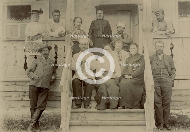A group of teachers (Yenisei Society) in a sanatorium on Lake Shira, 1903. Creator: Unknown.