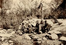 A group of travelers at the holy spring, 1900. Creators: I. A. Podgorbunskii, V. I. Podgorbunskii