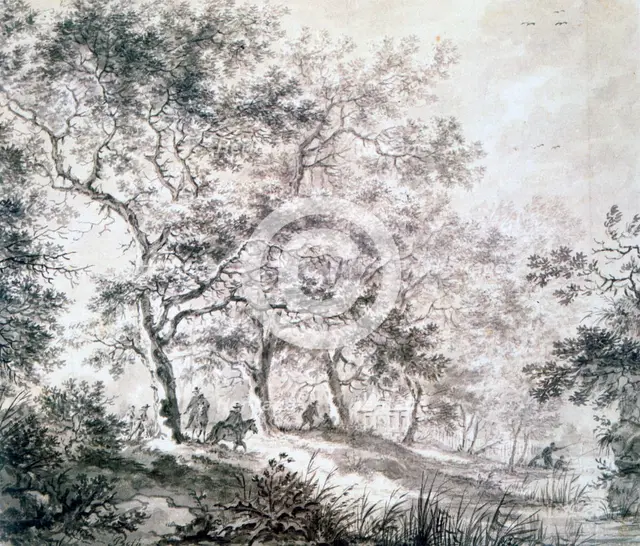 'A Group of Trees at the Edge of Water', 1643. Artist: Jan Dirksz Both